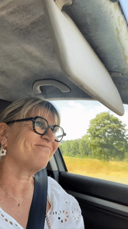 Passenger seat ride through Villars, France
