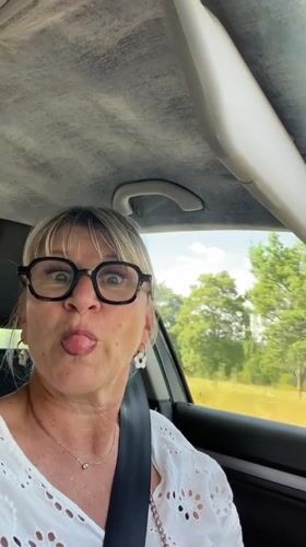 Passenger seat ride through Villars, France