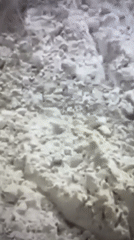 White powdery substance filmed being poured in Samara