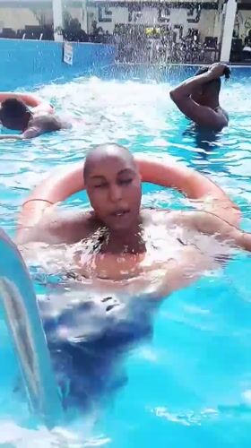 Poolside gathering and everyday life documented in Barakin Lerawi