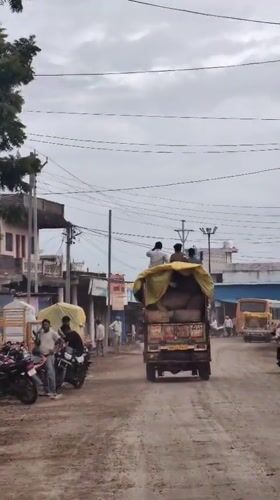 Trucks, temples, and street life in Padli, India