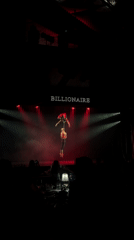 Aerial acrobats perform at Dubai's Billionaire venue