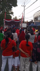 Community street festival underway in Malang's Oro-Oro Dowo neighborhood