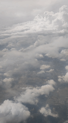 Aerial view captures cloudy landscape over Batang Benar, Malaysia