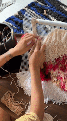 Textile crafting and coffee shop scenes from Chang Phueak