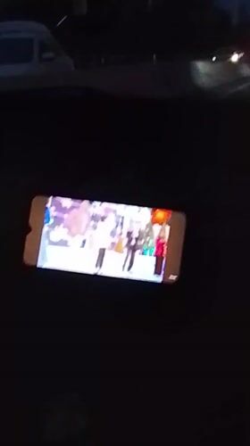 Phone records stage performance with multiple performers in Uzbekistan