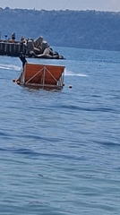 Wakeboarding tricks off the Varna coast on a sunny summer morning