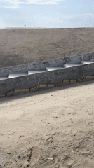 Coastal infrastructure and beach scenes documented in Huanchaco, Peru