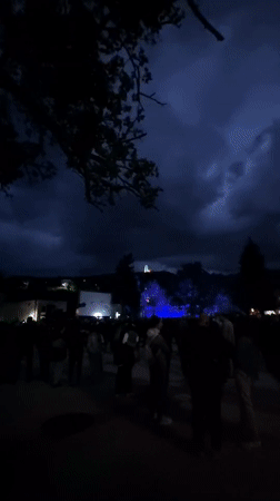 Evening cultural event draws crowds in Perushtitsa, Bulgaria