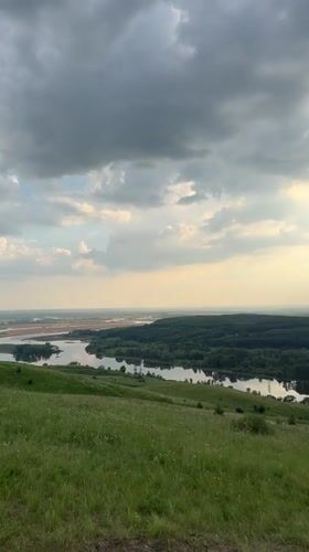 Hilltop views over the Volga floodplain, Tatarstan