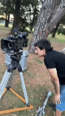 Film crew shoots nighttime scenes in Hurlingham park