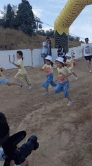 Kids' race event at Amirsay ski resort, Uzbekistan