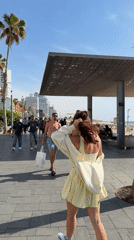Sunny afternoon brings typical leisure activities to Tel Aviv beachfront