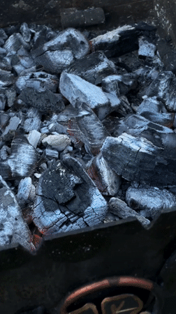 Outdoor grilling scene observed in Kharkiv