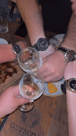 Evening celebration at Aqua Park Ruse opening with dinner and drinks