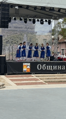 Traditional Bulgarian folk performances staged in Mezdra town square