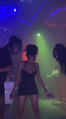 Women dance at nightclub in Gura Top, Nigeria
