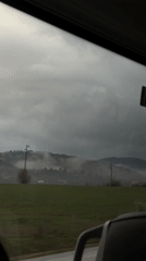 Morning drive through Bulgarian farmland captured on video