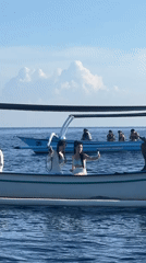 Morning boat activity observed off Indonesian coast