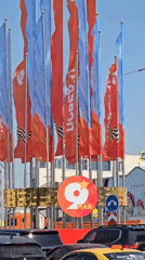 Victory Day displays with commemorative flags observed in Moscow