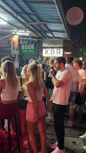 Nightlife scenes captured across Canggu bars and streets