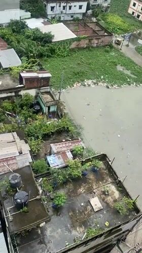 Urban flooding submerges streets and alleys across Dhaka