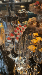 Elaborate appetizer buffet documented in Новоглаголево restaurant setting
