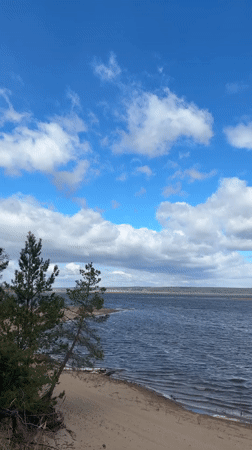 Scenic water views documented in Vekoshinka, Russia