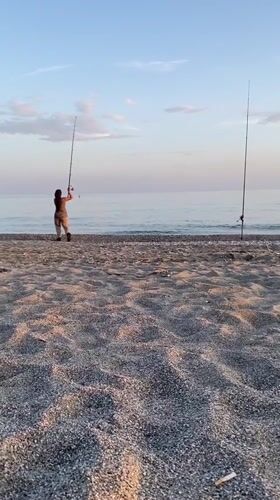 Sunset beach activities documented in Alanya, Turkey