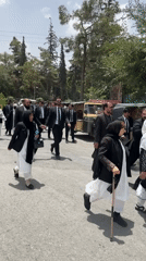 Lawyers and judges march through Quetta in formal procession