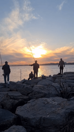 Sunset gatherings bring fishing and dancing to Kadıköy waterfront