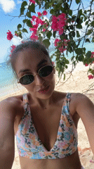 Morning beach life documented in Wichit Thailand