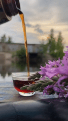Lazy summer afternoon on the dock in Chaikovsky