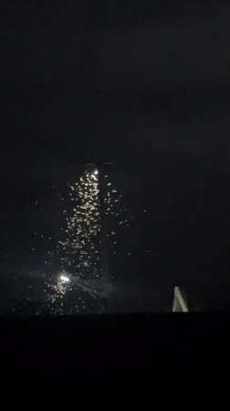 Night insects, street cleaning, fireworks observed in Gura Top