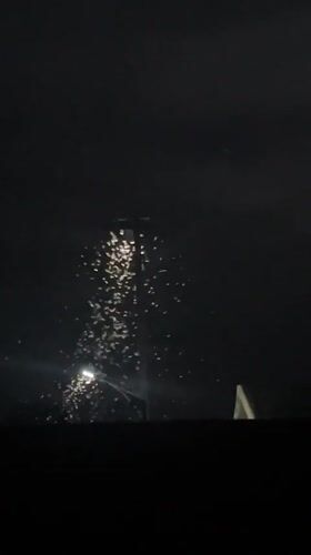 Night insects, street cleaning, fireworks observed in Gura Top