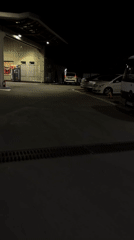 Nighttime movements documented across Zvezdara gas station and residential area