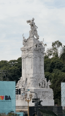 Buenos Aires monuments and public spaces documented during afternoon