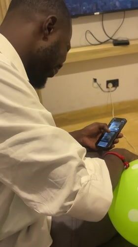 Indoor hangout in Abuja with nitrous balloons and drinks