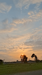 Evening street life captured in rural Indonesian village