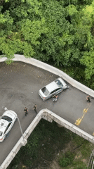 Car accident towed on elevated roads in Subang Jaya