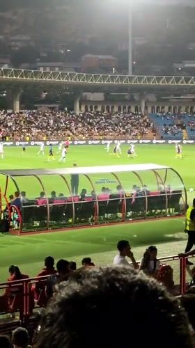 Night football match at Yerevan's Republican Stadium