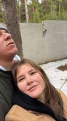 Couple enjoys quiet moments together in Polazna forest