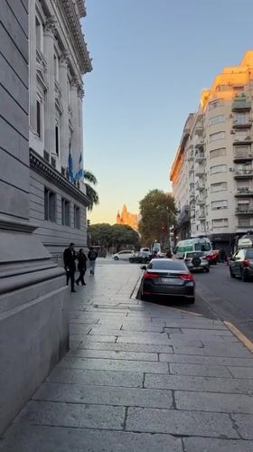 Tattooed man films himself walking near Buenos Aires cemetery