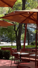 Morning scenes captured at Yerevan cafe and park