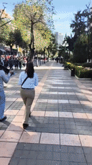 Bolivian factory workers union marches through La Paz streets