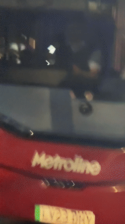 London bus 240 spotted with 'The Madison' film advertisement