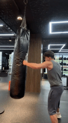 Young man trains at modern gym in Sofia