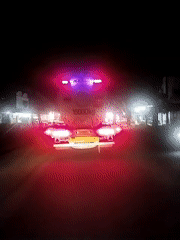 Tanker truck spotted at night in Keudebayu, Indonesia