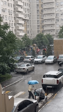 Heavy rainfall documented across Krasnodar residential district