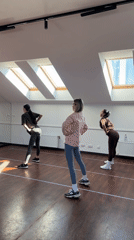 Morning fitness class session in Riga dance studio